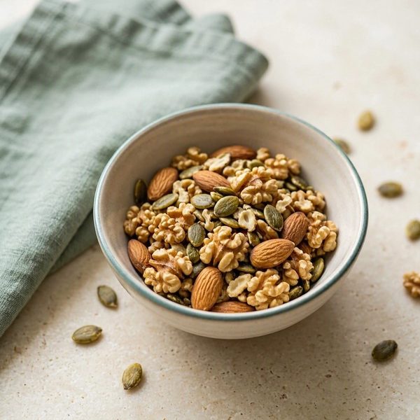 Nueces, almendras y semillas, fuentes de arginina