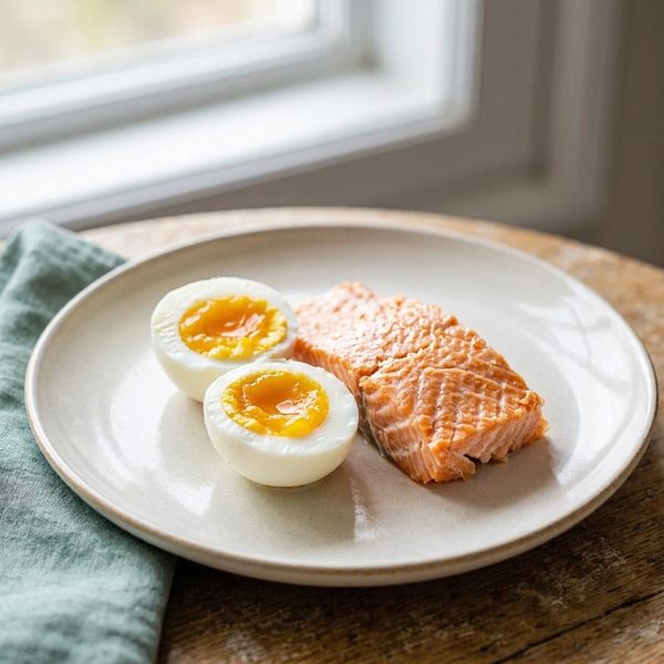 Huevos y salmón, fuentes de vitamina D