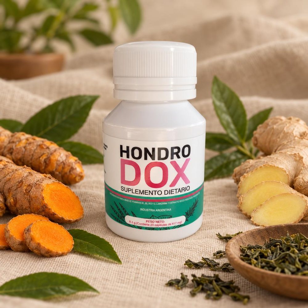 Hondrodox con cúrcuma, jengibre y té verde